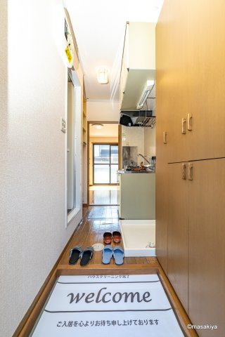 ソレイユ長野の玄関