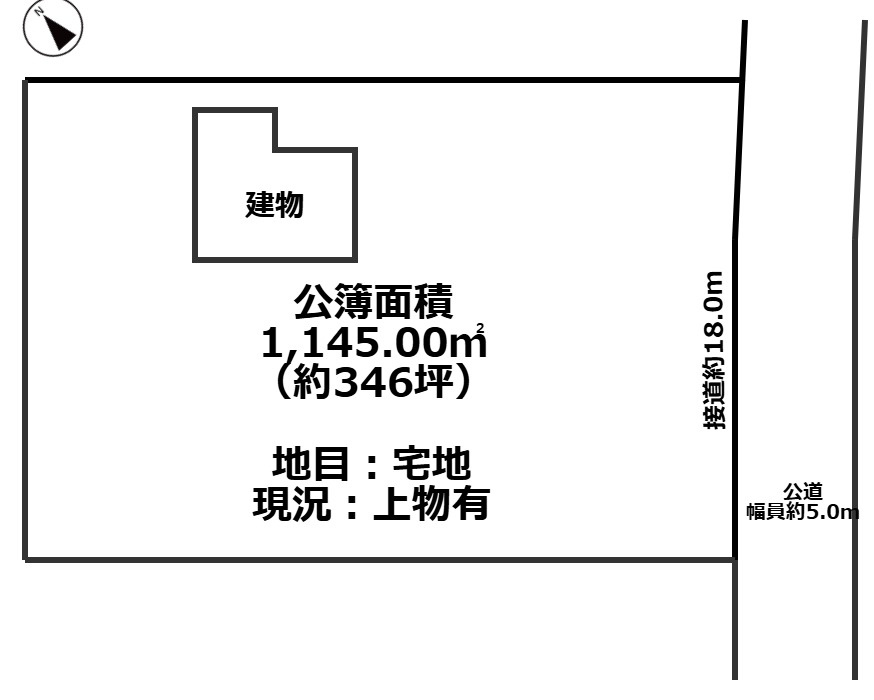 高島市マキノ町新保中古戸建の区画図