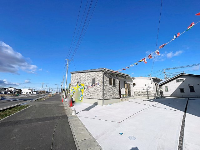 【エコnaホーム】　郡山市横塚6丁目　芳賀小・第四中の外観|小学校まで徒歩5分、中学校まで徒歩9分のお子様の通学に便利な立地です！