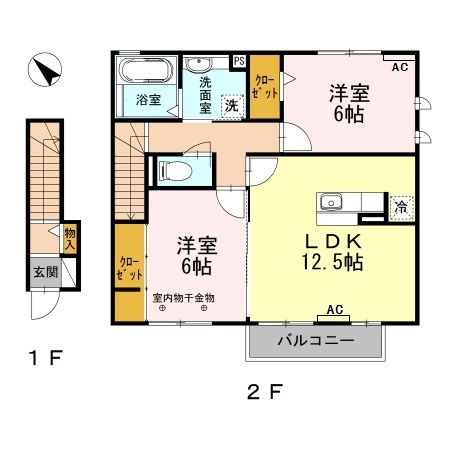 ボヌール　エムの間取り