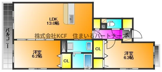 ラフィーネの間取り