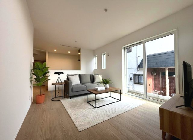 所沢市小手指元町の居間・リビング|家具はイメージです。