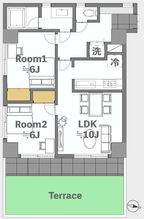 キャッスルマンション所沢の間取り