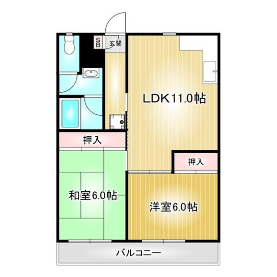【間取り】 | 関谷ハイツ【名古屋市賃貸・都市ガス】