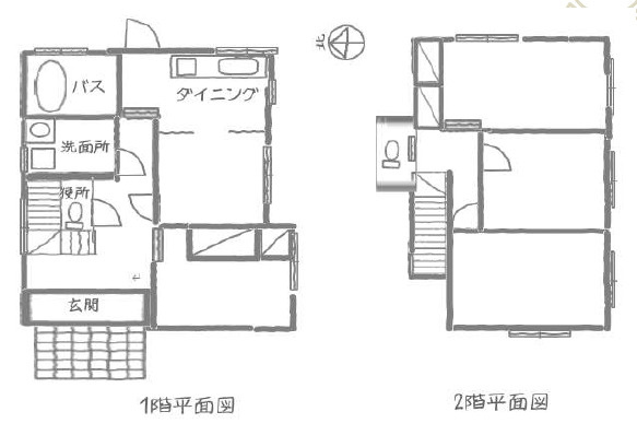 大津市真野１丁目の事務所の間取り