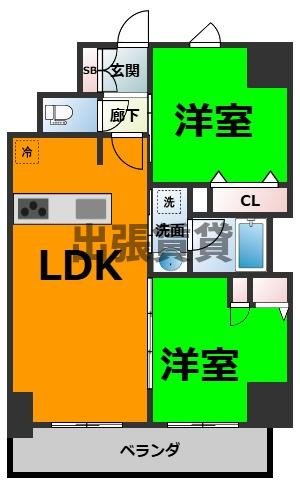 仲介手数料0円！S-RESIDENCE高岳ardenの間取り