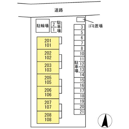 ラプエルタの駐車場