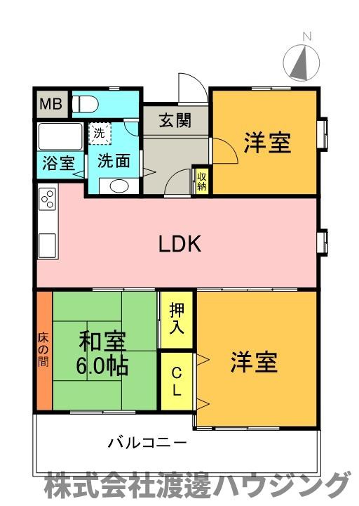 シェリール江坂の間取り