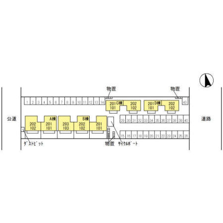 アクアマリン　Ｃの区画図