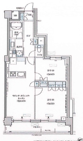 パークアクシス文京本郷の間取り