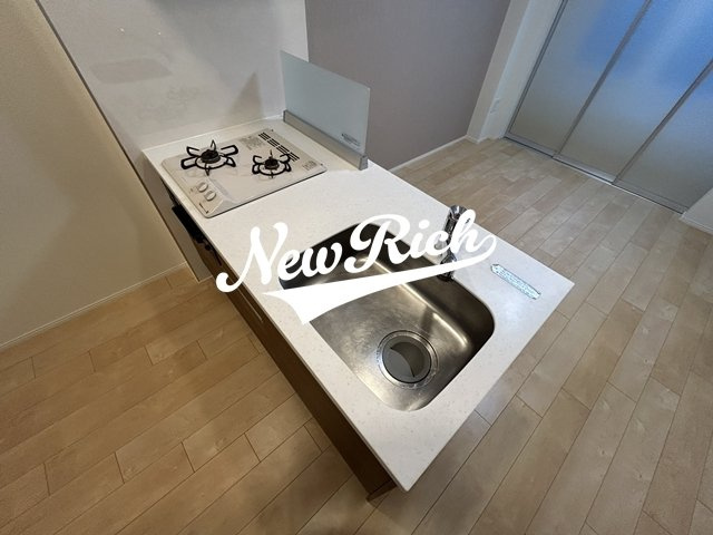 前橋市鳥羽町のアパートのキッチン