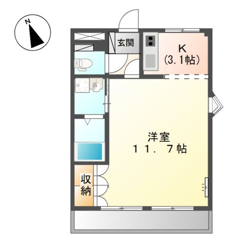 ヴィレッジ名草PARTⅢの間取り