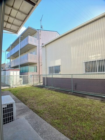 ＭハイツⅠの庭|お庭が付いています