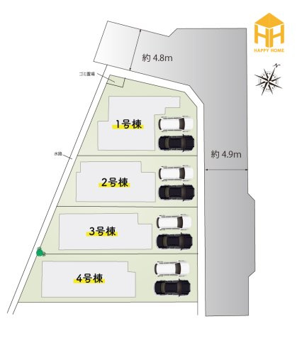 リーブルガーデン宝塚市安倉南4丁目新築一戸建て│4LDK＋並列駐車2台可|全4区画の分譲地です。