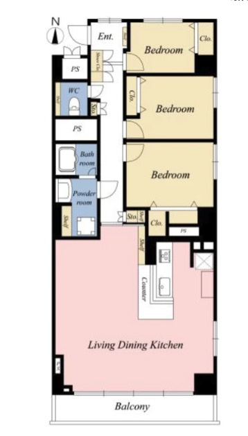 ★仲介手数料半額★広尾マンション（南向きにつき陽当たり良好）