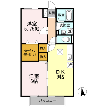 【間取り】 | グランデ賀来