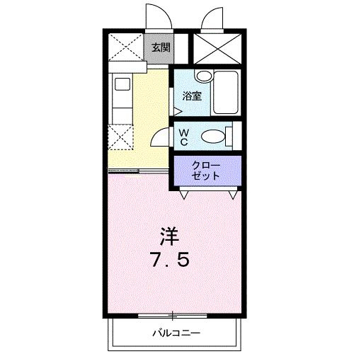 【間取り】 | ＢＬＵＥ　ＳＫＹ　鴻川