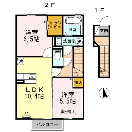【間取り】 | プランドール由布