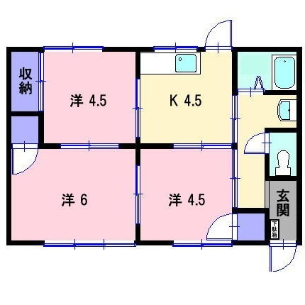 古賀ハウスの間取り