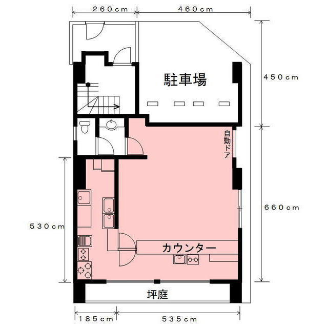 岐阜市薮田南４丁目の店舗一部の間取り
