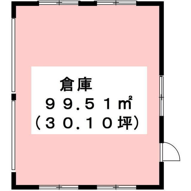 美濃市大矢田の倉庫の間取り
