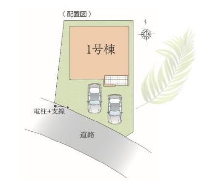 藤沢市片瀬新築戸建て　8期1号棟の区画図|区画図「藤沢市片瀬新築戸建て」