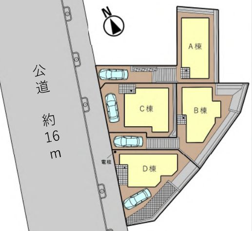 大和市福田3丁目新築戸建て　C棟の区画図|区画図「大和市福田3丁目新築戸建て」