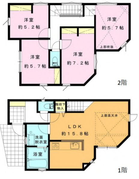 大和市福田3丁目新築戸建て　D棟の間取り|間取図「大和市福田3丁目新築戸建て　D棟」