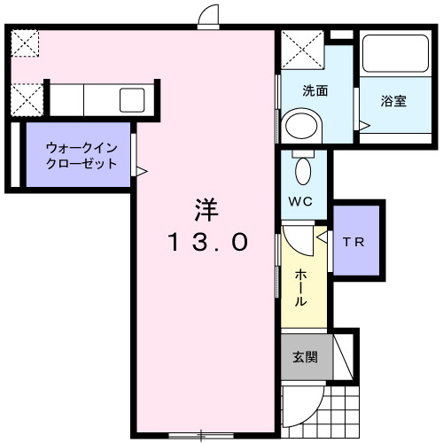 ピュア　ソレイユＳの間取り