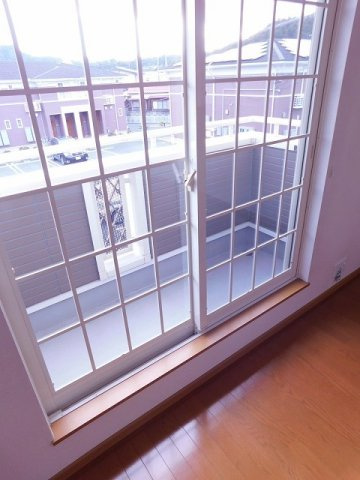 リジェール　プラースＢのバルコニー