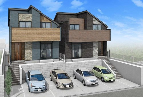 【横浜市旭区中沢3丁目54-7全2棟新築戸建て】★仲介手数料無料★（中沢小学校・旭中学校）の区画図