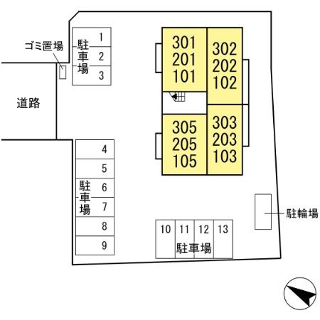 ウエスト・パーク　Aの区画図