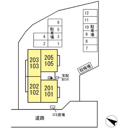 ウエスト・パーク　Cの区画図