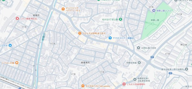 ハイレジデンス朝霧の地図