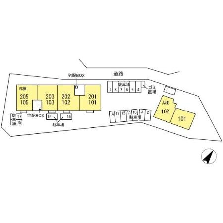 カハラ　Ｂの区画図
