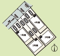 ♥♥うるま市与那城屋慶名第6-2号棟（全4棟）の区画図|駐車スペース