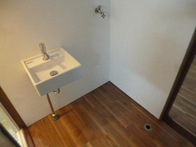 新見荘の洗面所