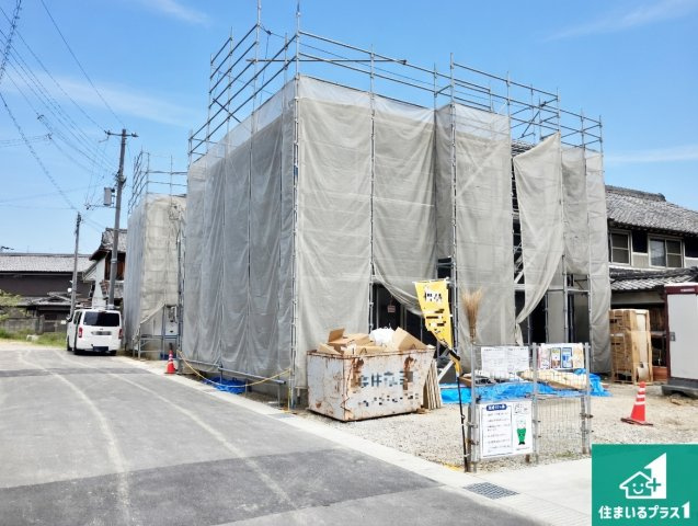 姫路市別所町小林　第6期　新築一戸建ての前面道路含む現地写真|周辺は落ち着いた街並みの住宅地！子育てがしやすい住環境です！まだ未完成ですが、現地でしかわからない事もございます。是非一度ご覧ください。