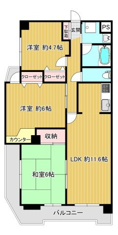 朝日パリオ戸田中町弐番館の間取り