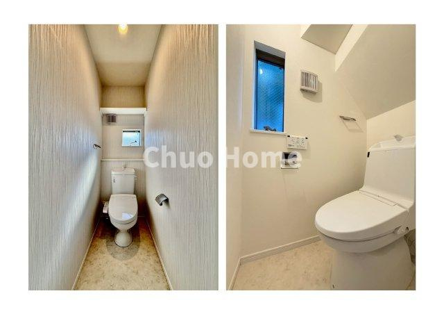 江東区亀戸7丁目中古住宅のトイレ|【トイレ×2】 温水洗浄便座機能付きトイレ。温水洗浄便座は清潔にお使いいただくための大切なアイテムです。