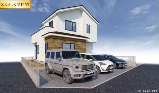 狭山市北入曽8期全1棟　新築戸建の外観パース