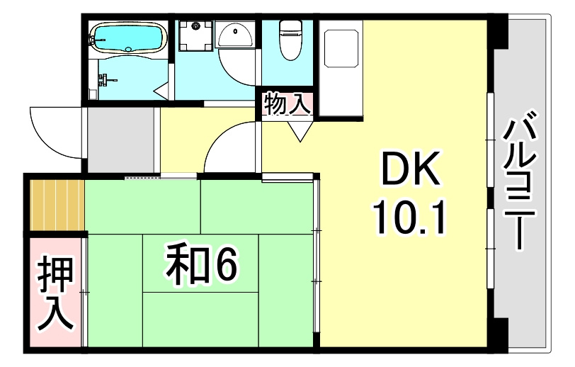 UR浜甲子園さくら街　8号棟の間取り