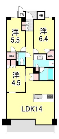 パークシュロス芦屋の間取り