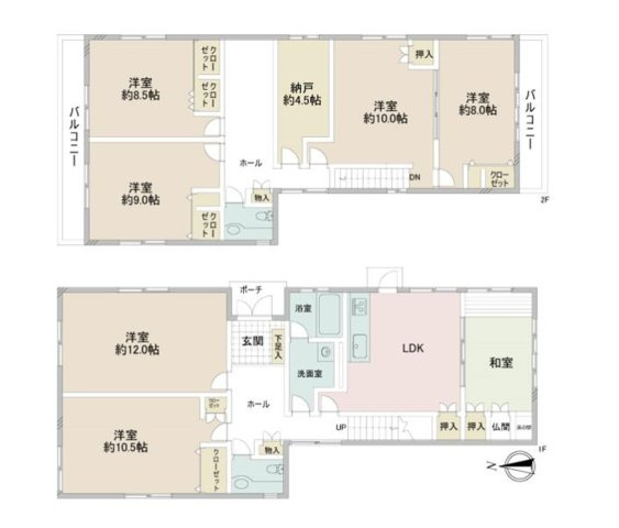 京都北白川ブランド　1棟アパート＋戸建の間取り