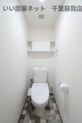 ファーストレジデンスおゆみ野のトイレ|ゆったりとした空間のトイレです