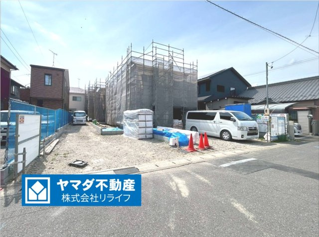 リーブルガーデン　一宮市小信中島第２　全２区画分譲の外観|「現地（2026年5月12日）撮影」　　
■全体写真　
■ヤマダ不動産　株式会社リライフ　