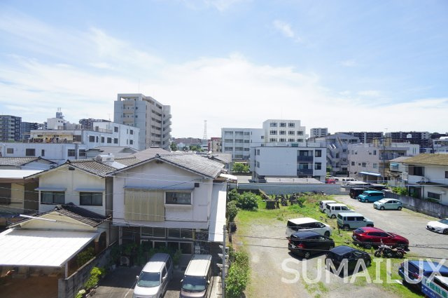 熊本市中央区内坪井町のアパートの展望