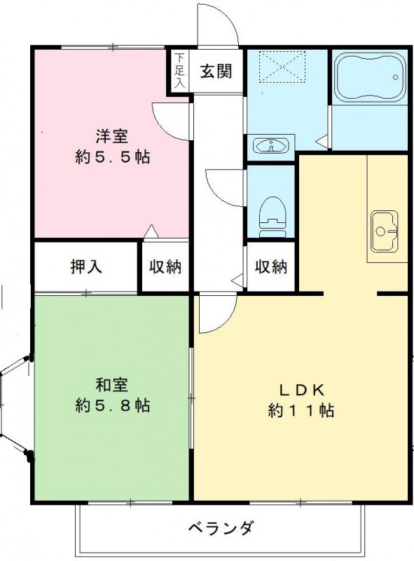 ハイムフローラの間取り