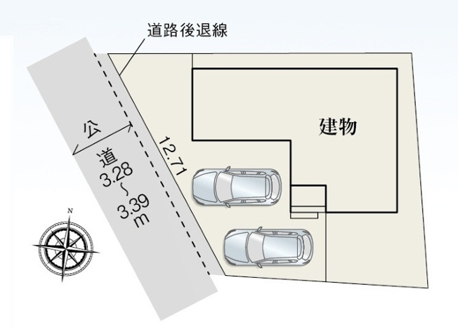 【区画図】 | 伊豆の国市大仁　新築一戸建て　全1棟