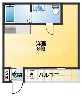 サンダーソンレジデンス【おとり物件なし】#学生・社会人にオススメ！初期費用分割払いOK！の間取り